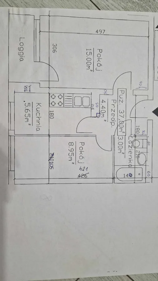 2 pok Praga Pół, 37m2, do wprowadzenia, za gotówkę 