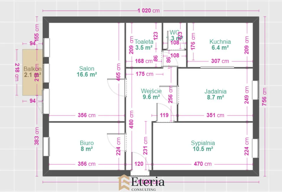 Cisza-Zieleń-Rodzinna Atmosfera-Balkon-4 pokoje 