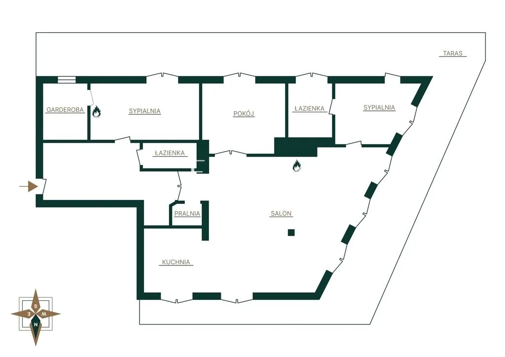 Apartament 4 pokoje, widok na rezerwat przyrody 