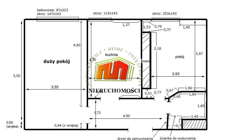 Mieszkanie na sprzedaż, 59 m², 2 pokoje Warszawa Mokotów Służew 