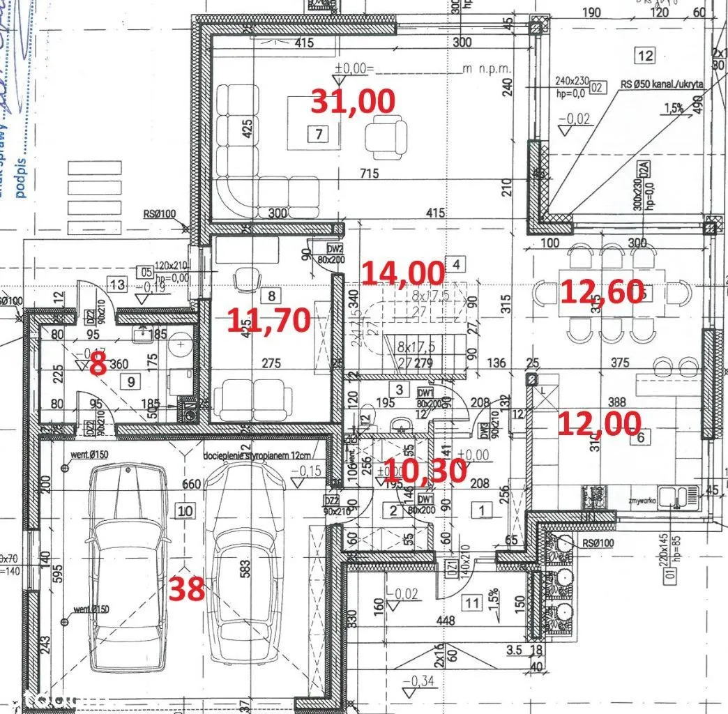 NOWOCZESNY 6 pok działka 1000m media 20km CENTRUM