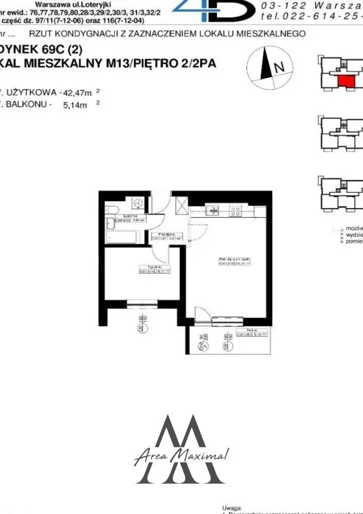 Sprzedam mieszkanie dwupokojowe: Warszawa Bielany , ulica Loteryjki, 42 m2, 573000 PLN, 2 pokoje - Domiporta.pl