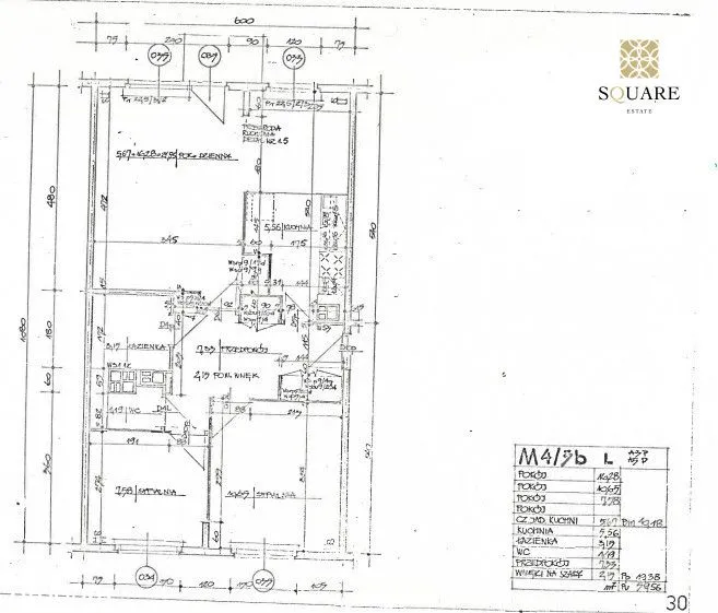 60m2 do remontu 3 pokoje ,metro Ursynów