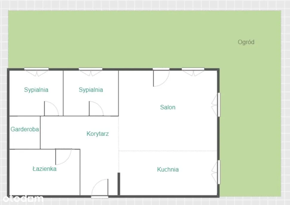 Idealny stan/Wysoki standard/Ogród 100m2