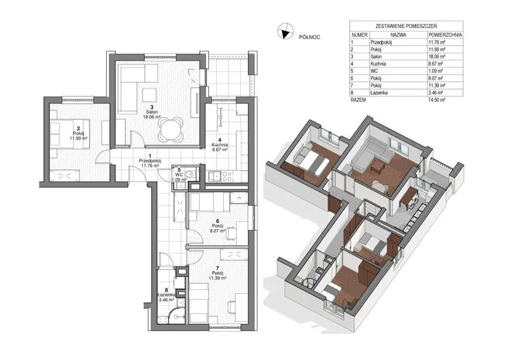 Mieszkanie 4 pokojowe | balkon | przy metrze