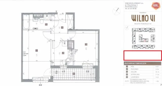 Warszawa Targówek, ul. Pohulanka Mieszkanie - 2 pokoje - 50 m2 - 3 piętro