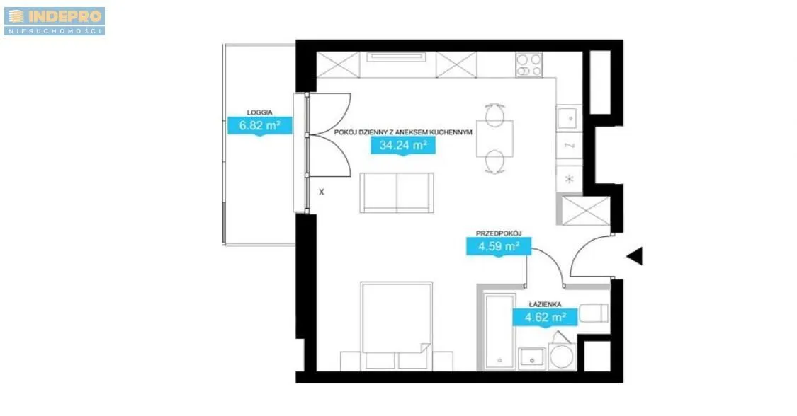 Mieszkanie na sprzedaż, 44 m², 1 pokój Warszawa Wola Odolany 