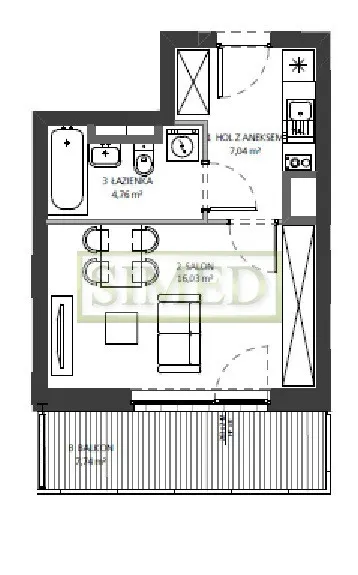 Tereny zielone, nowy apartamentowiec ,ochrona 