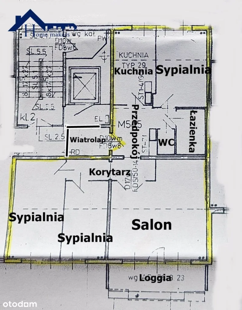 4-Pokojowe, Dwustronne Z Loggią