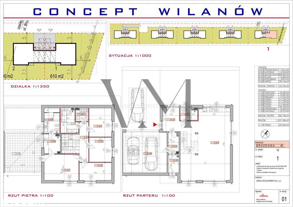 Nowoczesny dom w zabudowie bliźniaczej Wilanów