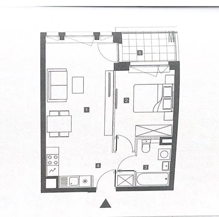 Jasne 2 pokoje na wynajem (42 m2), ul. Powązkowska 