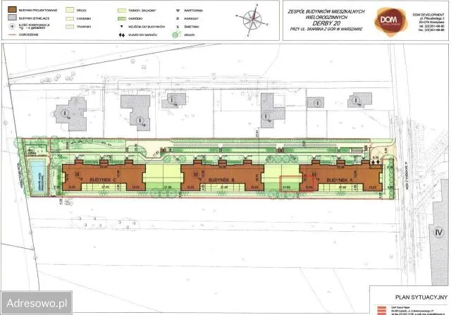 Warszawa Białołęka, ul. Skarbka z Gór Mieszkanie - 2 pokoje - 51 m2 - parter