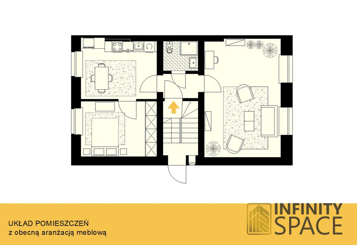 Warszawa Mokotów, ul. Wita Stwosza Mieszkanie - 2 pokoje - 62 m2 - parter