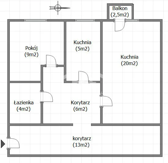 KW/do remontu/balkon/dodatkowa przestrzeń 