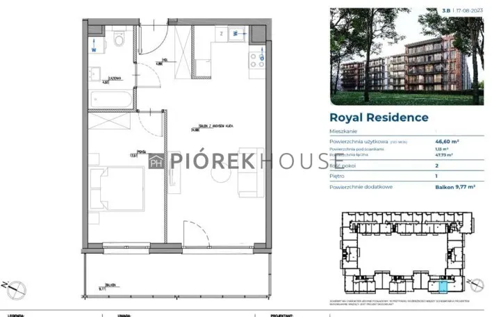 Mieszkanie na sprzedaż 2 pokoje 47m2