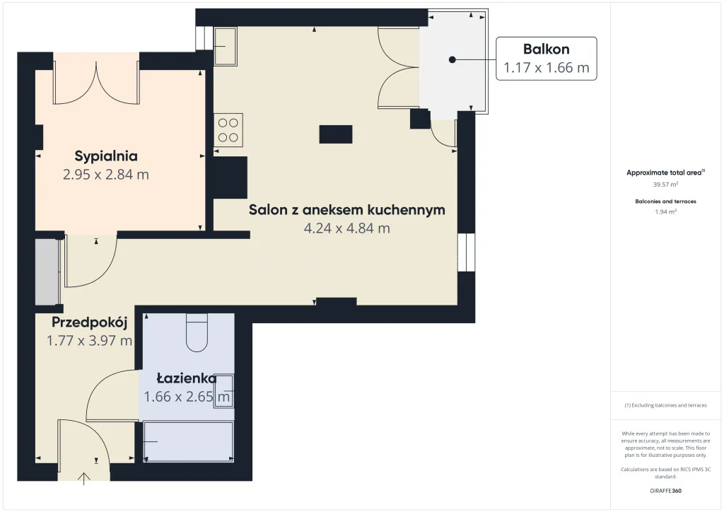 Mieszkanie na sprzedaż, 40 m², 2 pokoje Warszawa Praga-Południe 