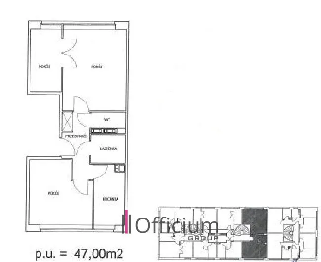 Do sprzedania 3-pok. mieszkanie 47m2, Piaski 