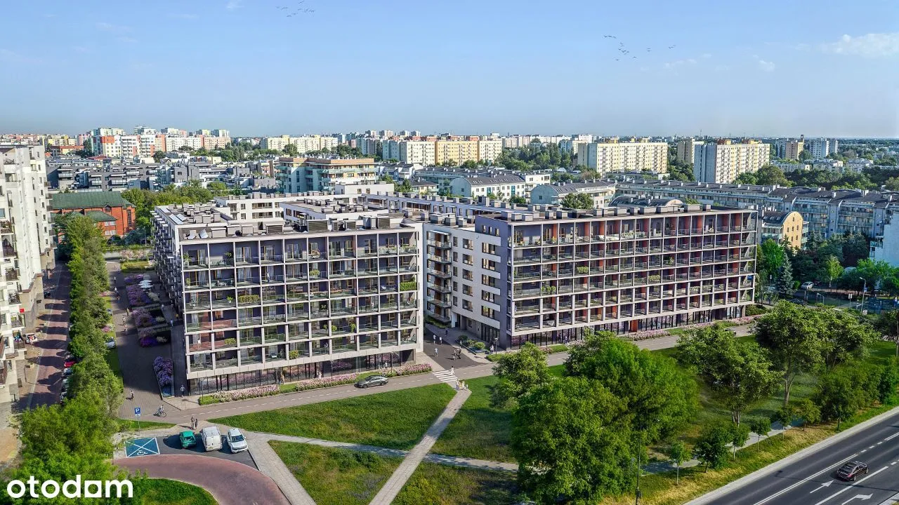 Słoneczny apartament 2 pok. 42m2 z dużym balkonem