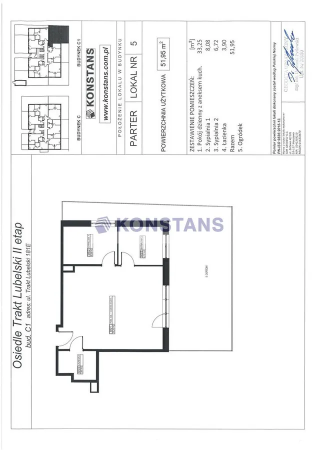 Mieszkanie na sprzedaż, 51 m², 3 pokoje Warszawa 