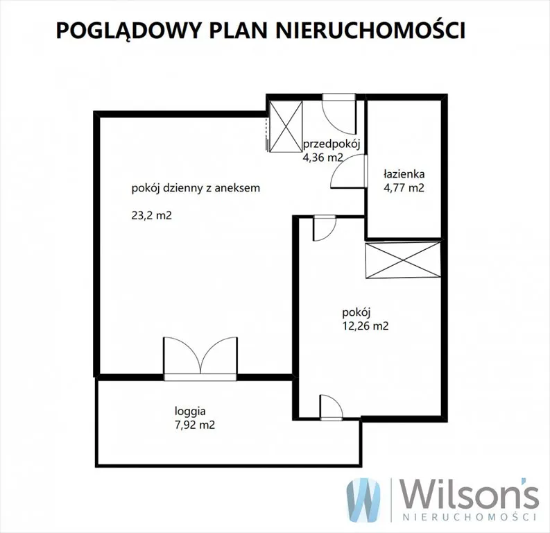 Warszawa Mokotów, ul. Lubaszki Mieszkanie - 2 pokoje - 45 m2 - 5 piętro