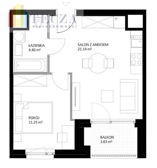 GOTOWE,ostatnie 2pok,37m2+balkon,os. NU1 Skanska 