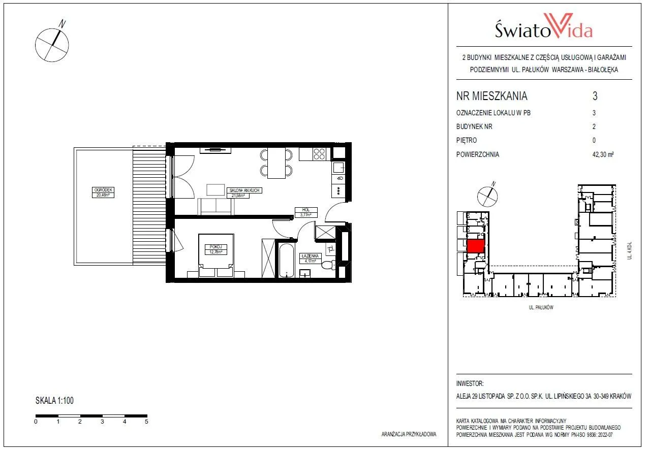 Ogródek 20 m². Tarchomin przy Galerii Północnej_M3