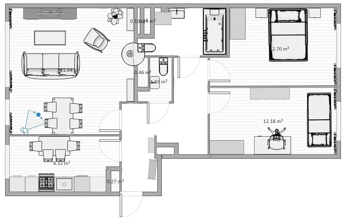 Warszawa, Ursynów, Pileckiego, 74 m2, 3 pokoje