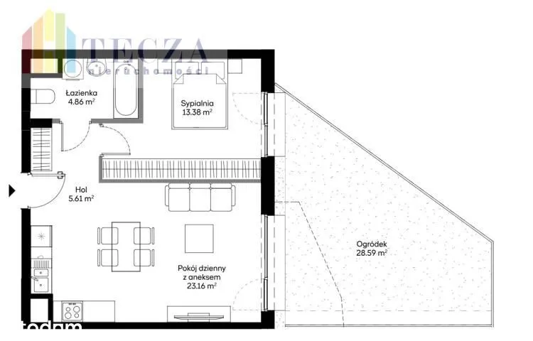 Ostatnie 2pok,47m2+ ogród 29m2,Solen Kabaty,Pilne