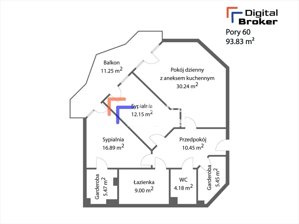 ⭐Stegny⭐komfortowe 3-pokoje⭐2 łazienki⭐duży balkon 