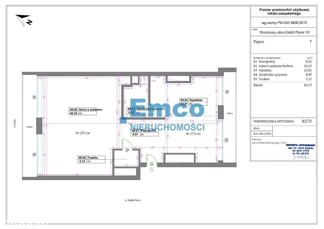 Apartament z widokiem na centrum Warszawy