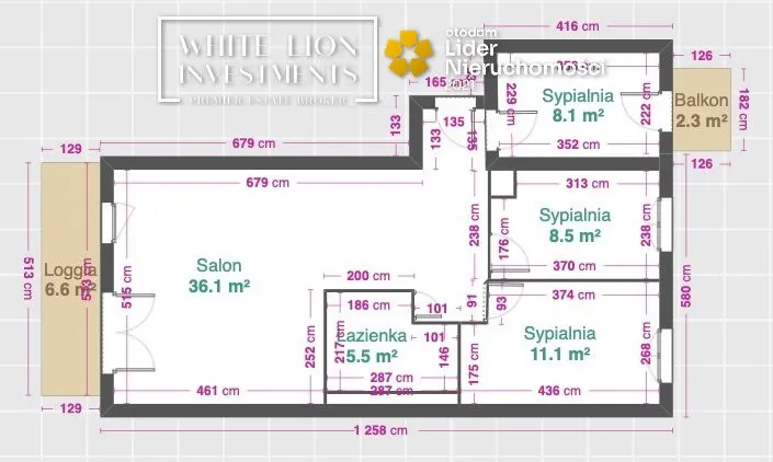 Warszawa Białołęka, ul. Strumykowa Mieszkanie - 4 pokoje - 69 m2 - 2 piętro