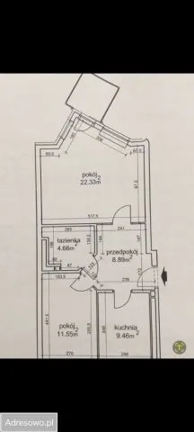 Warszawa Ursynów, al. Komisji Edukacji Narodowej Mieszkanie - 2 pokoje - 57 m2 - 3 piętro