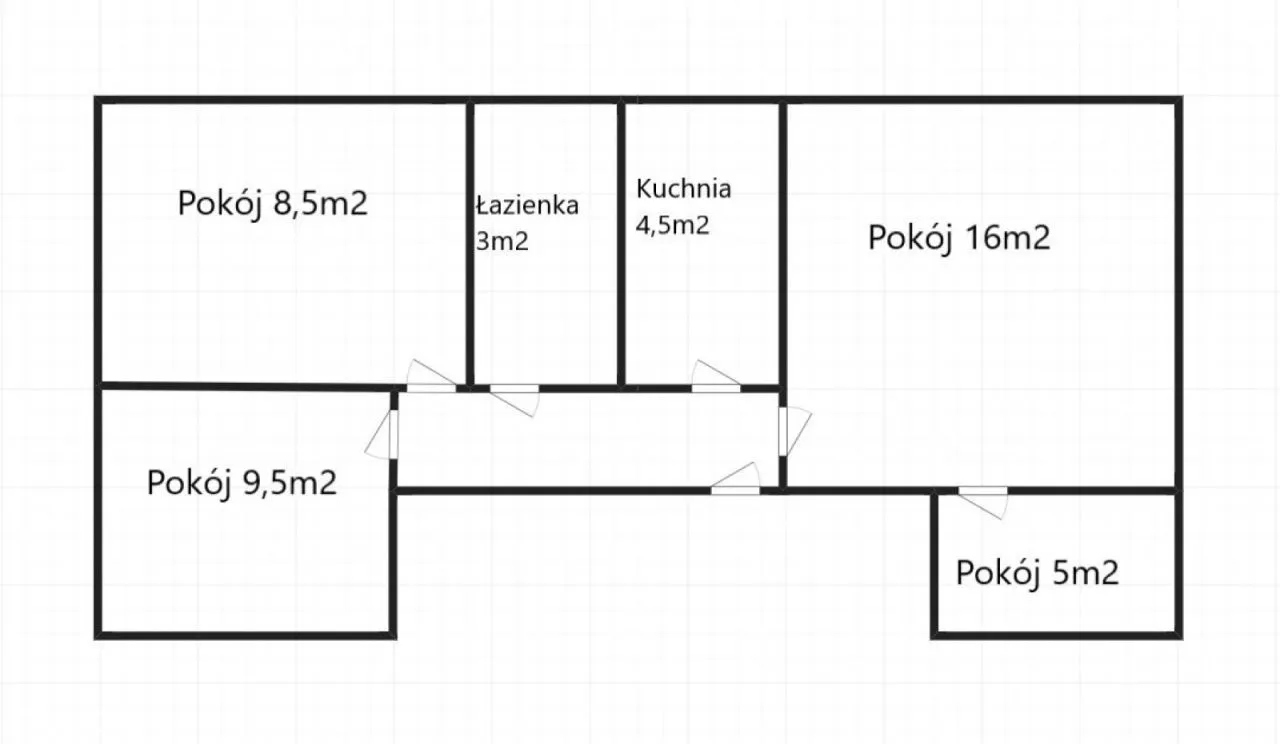 52m2/4 pokoje/Metro Słodowiec