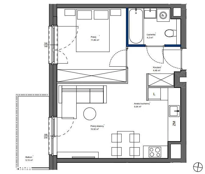 NOWE! Białołęka 41m2-2pok+balkon 10min do METRA 