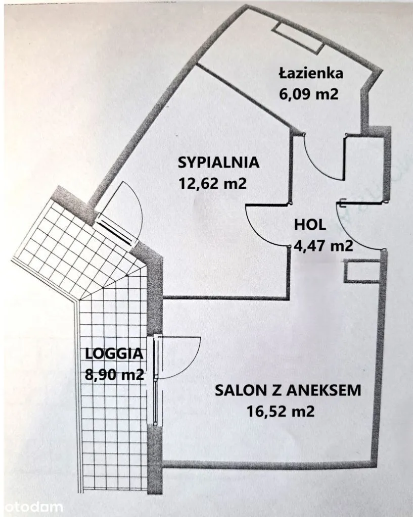 Klimatyczne dwa pokoje z dużym balkonem