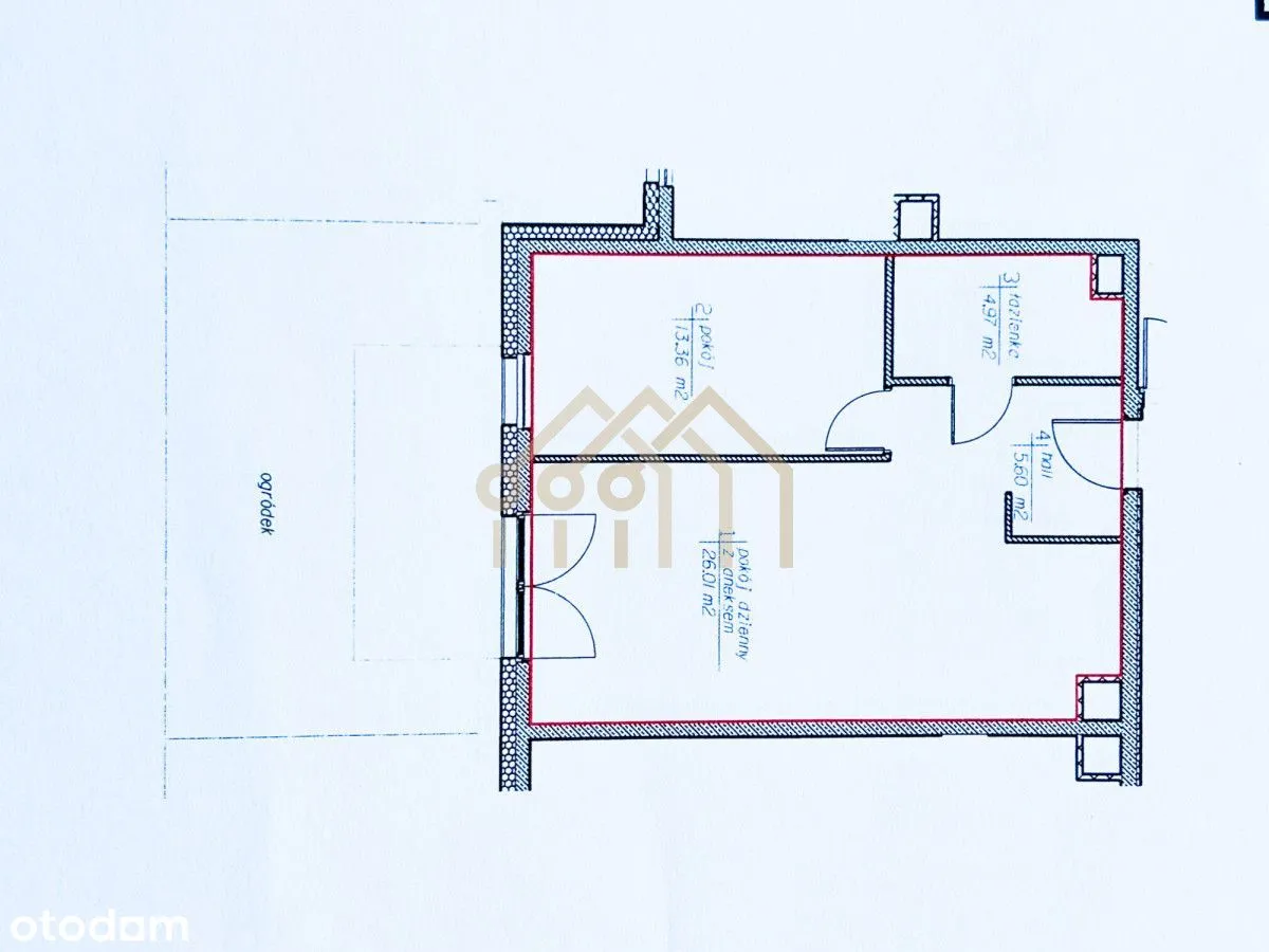 Bulwary Augustówka - 2 pokoje z ogródkiem 