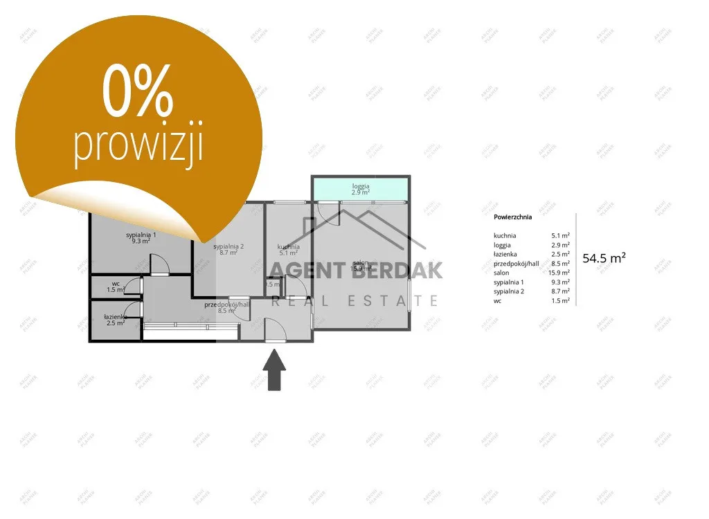 55m² mieszkanie na Bielanach – blisko komunikacji 