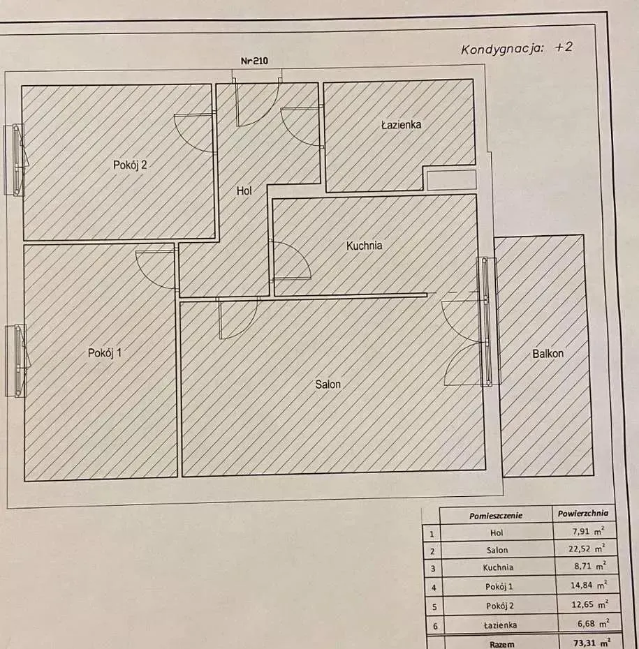 Mieszkanie na sprzedaż 3 pokoje 73m2