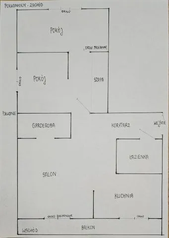 Warszawa Praga-Południe, ul. Grenadierów Mieszkanie - 3 pokoje - 49 m2 - 4 piętro