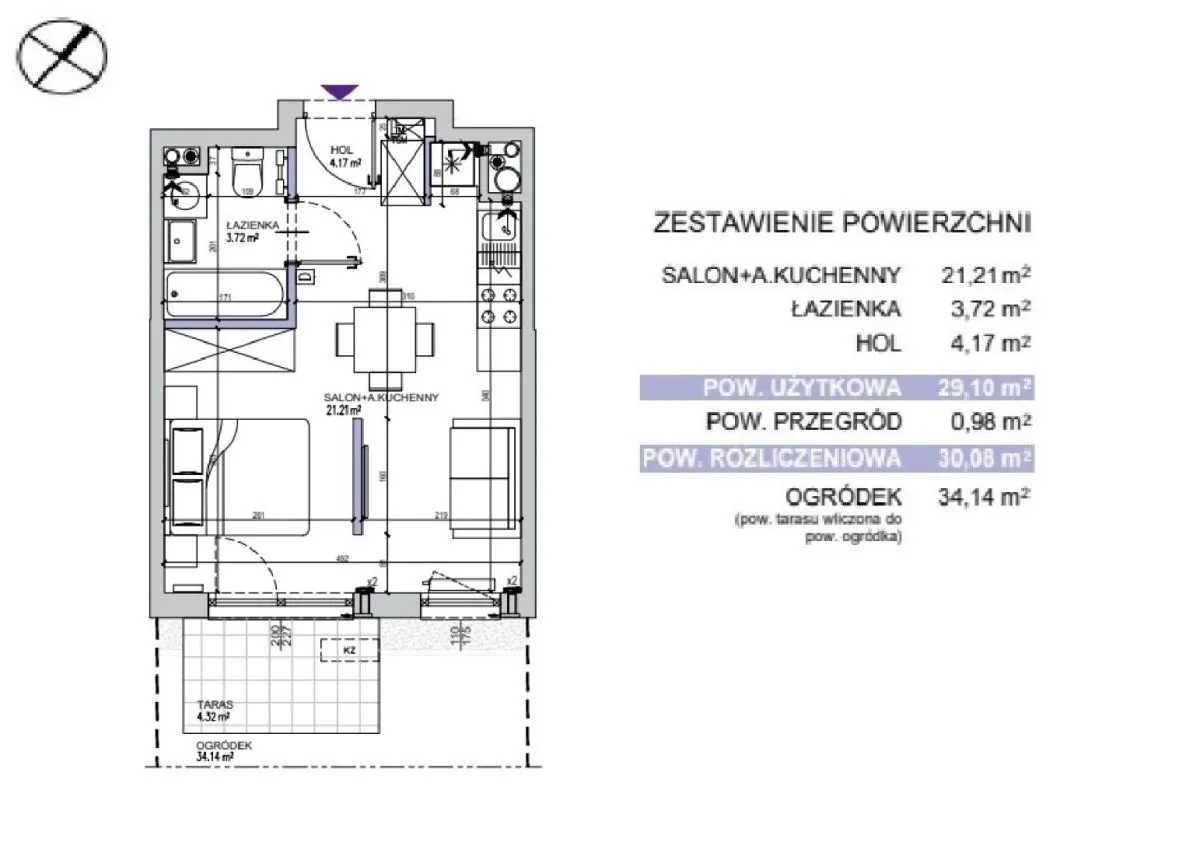 Kawalerka w systemie 20/80 na Mokotowie 