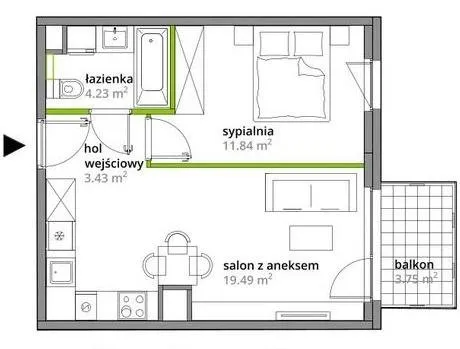 Sprzedam mieszkanie dwupokojowe: Warszawa Praga-Południe Kamionek , ulica Podskarbińska, 40 m2, 716000 PLN, 2 pokoje - Domiporta.pl