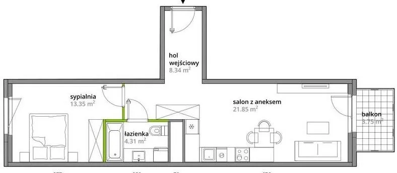 Sprzedam mieszkanie dwupokojowe: Warszawa Praga-Południe Kamionek , ulica Podskarbińska, 47 m2, 750000 PLN, 2 pokoje - Domiporta.pl