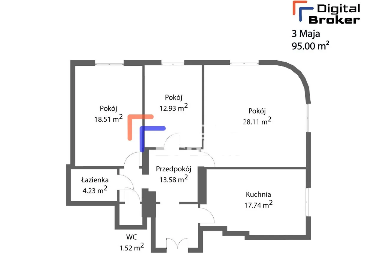 Mieszkanie na sprzedaż, 95 m², 3 pokoje Warszawa Śródmieście Powiśle 