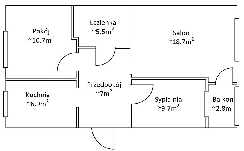 3 pokoje | Metro Trocka | Bezpośrednio