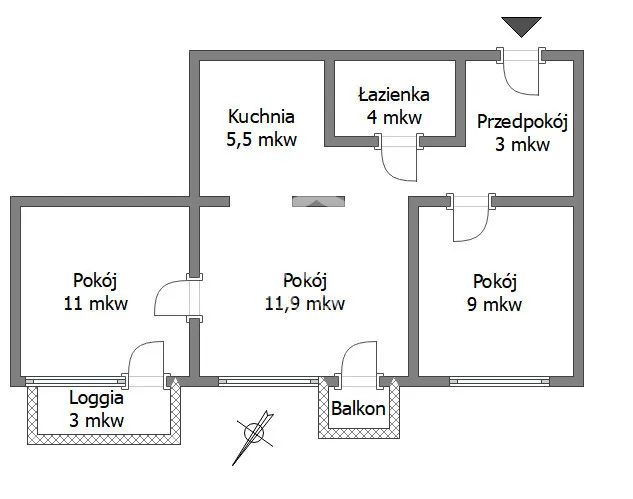 Kompaktowe 3 pokoje 