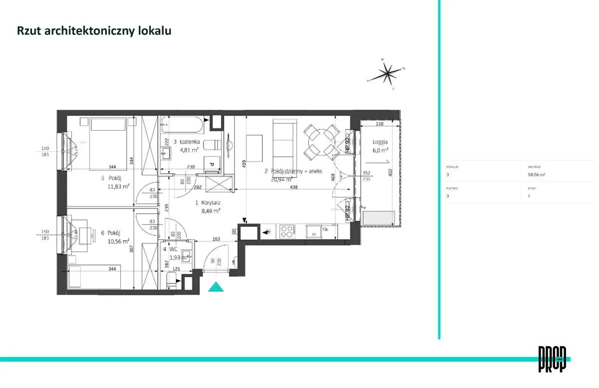 Metro. Atrakcyjna cena, 2 łazienki, duży balkon