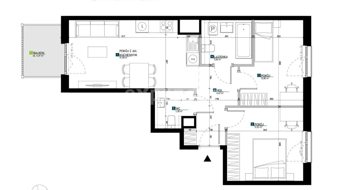 Sprzedam mieszkanie trzypokojowe: Warszawa Włochy , 58 m2, 827000 PLN, 3 pokoje - Domiporta.pl