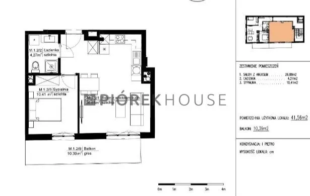 Mieszkanie na sprzedaż 2 pokoje 42m2