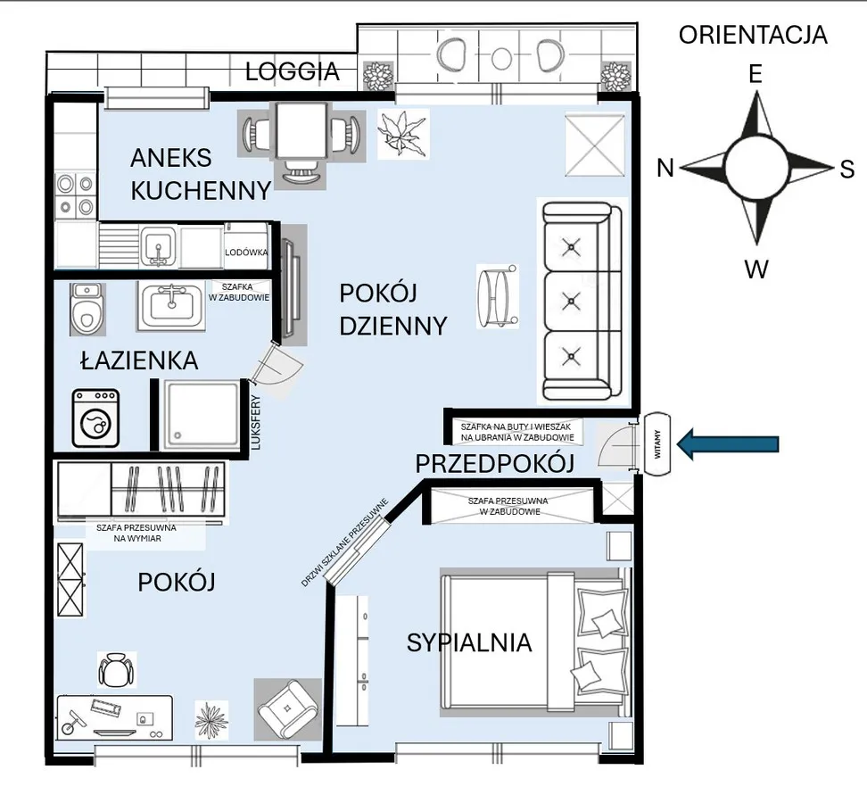 Pięknie wykończone - 3 pokoje na Grójeckiej 