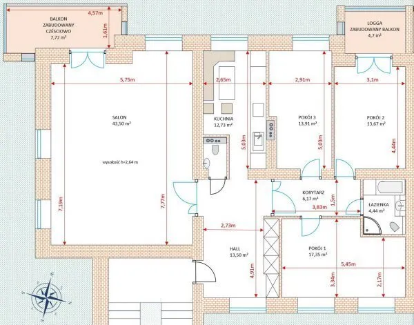 Mieszkanie na sprzedaż, 127 m², 4 pokoje Warszawa Bemowo 